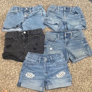 Girls Denim Shorts 6-Pack - Mixed Washes